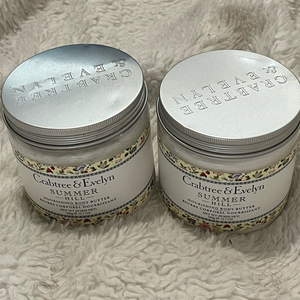Crabtree & Evelyn Summer Hill Nourishing Body Butter Set of 2 - Picture 4 of 8